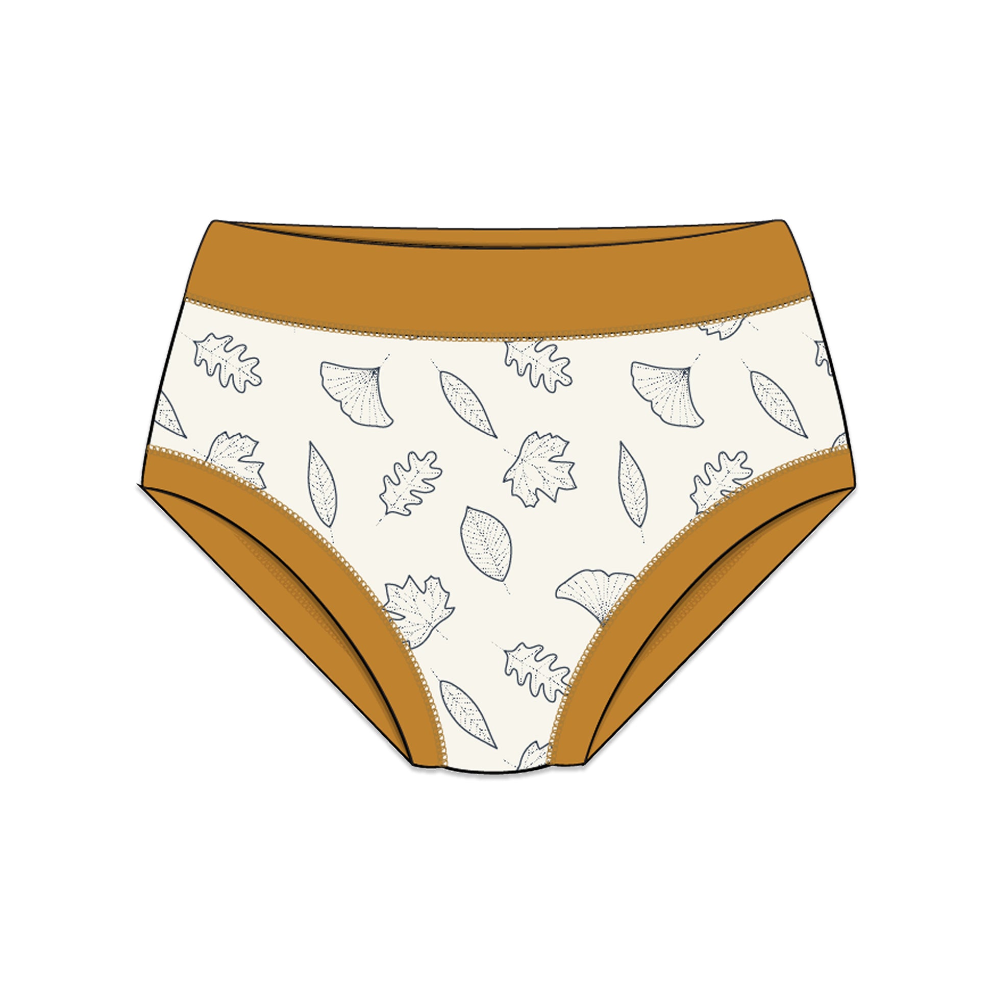 PREORDER | Organic Cotton Girls' Briefs Multi-pack | 5 colors | Leafy Hues