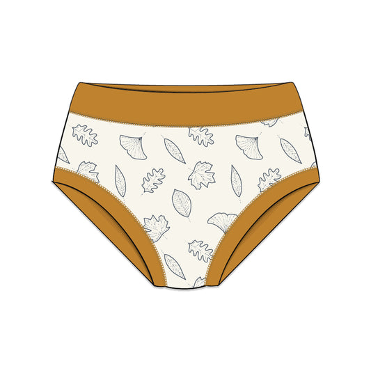 PREORDER | Organic Cotton Girls' Briefs Multi-pack | 5 colors | Leafy Hues