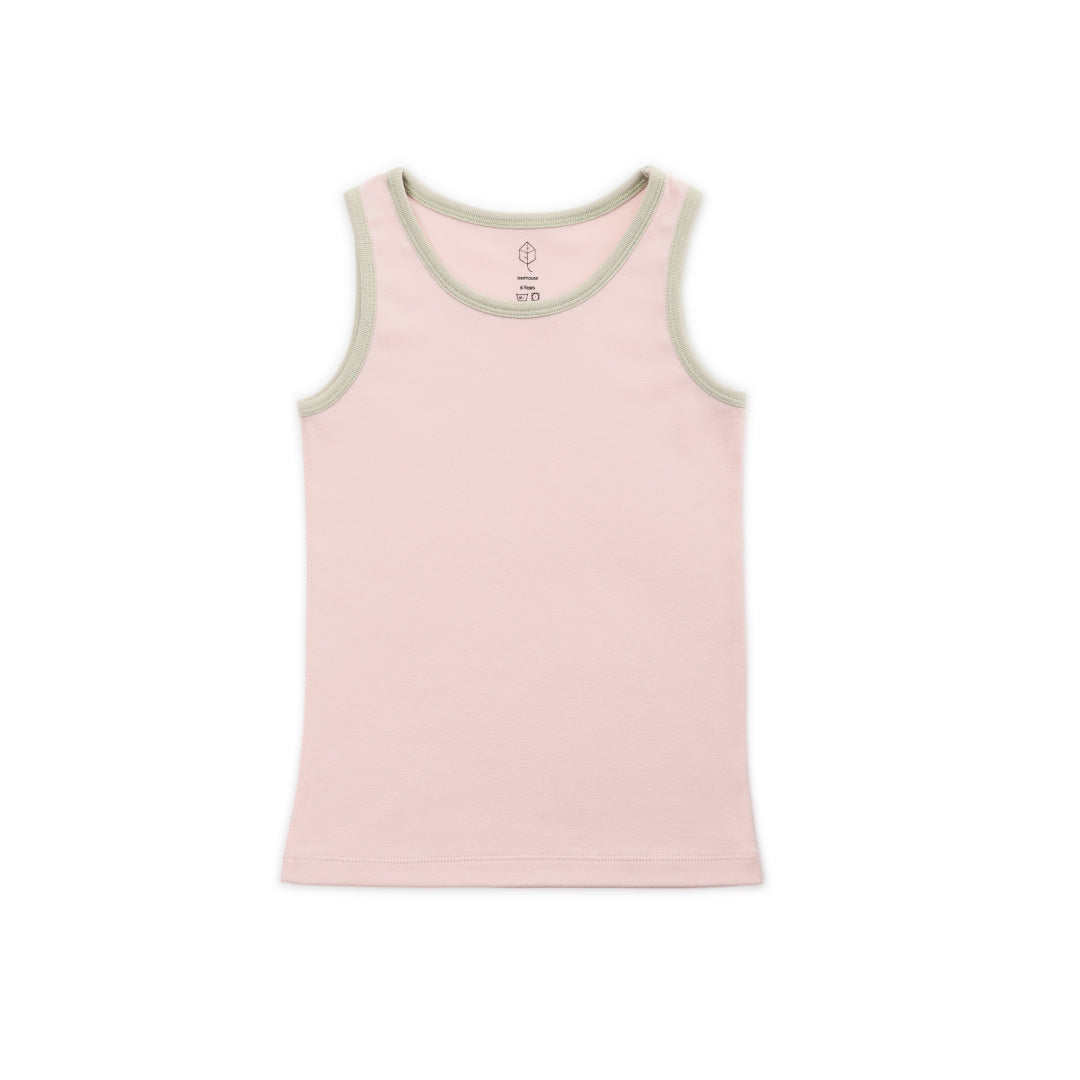 Tank, 2-Pack | Flowers + Solid Pink