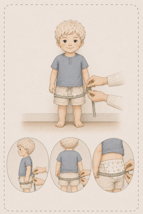 Toddler hip measurement guide