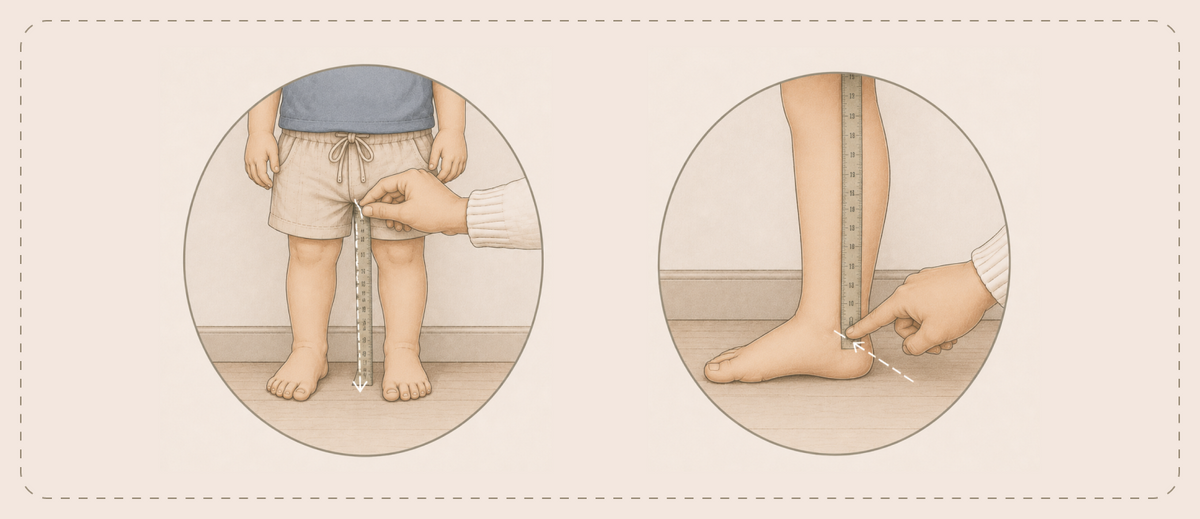 Toddler inseam measurement guide