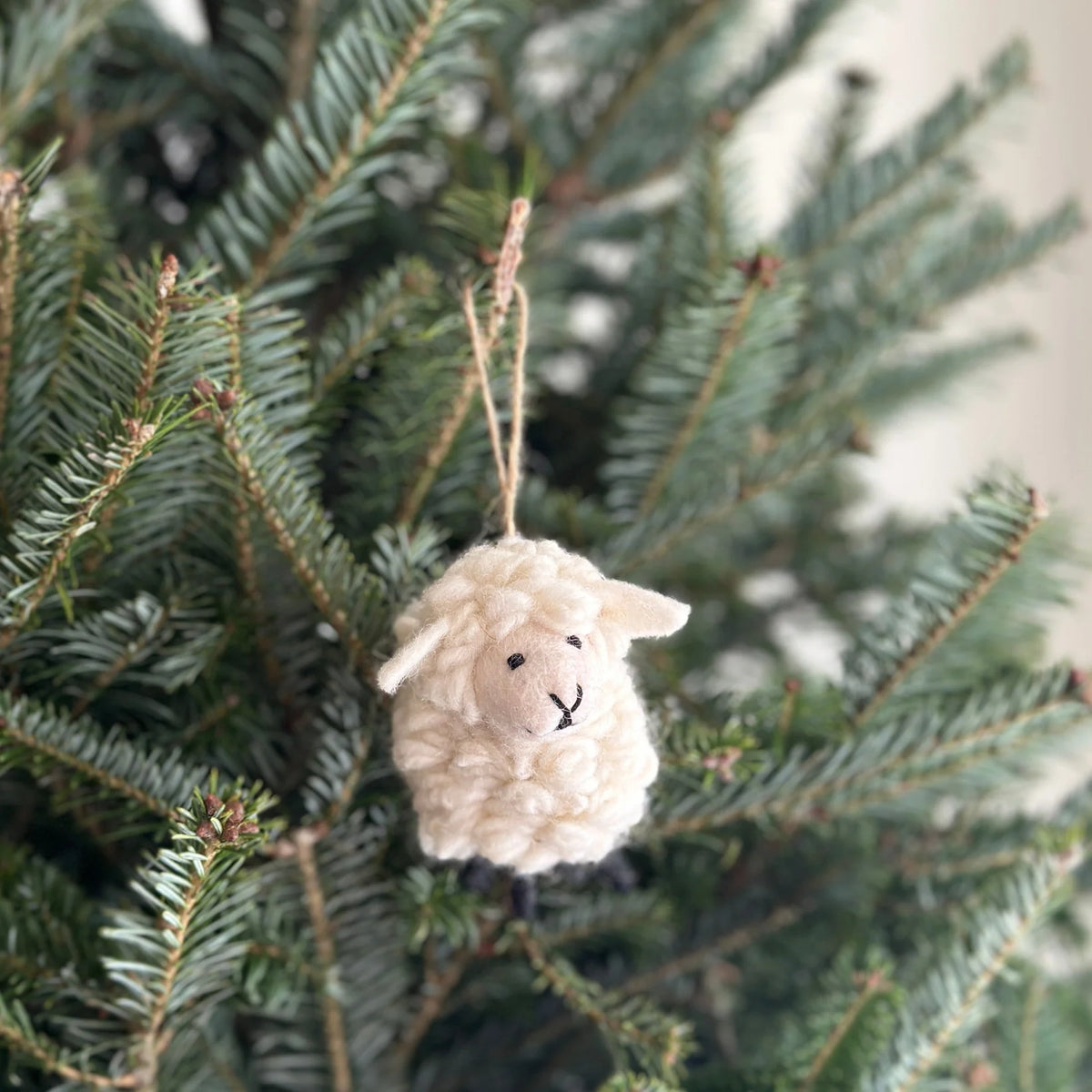 Wool Felt Tree Ornament - Sheep